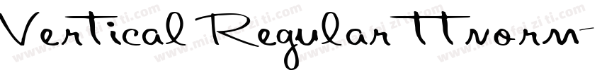 Vertical Regular ttnorm字体转换
